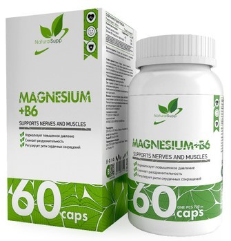 NaturalSupp Magnesium B6, 60 капс.